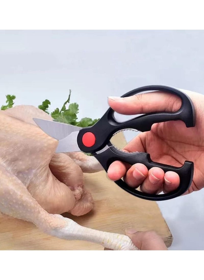 Arabest - Shears, Kitchen Scissors Set, Kitchen Scissors with Sharp Stainless Steel Blades and Soft Handles, Include One Poultry Shears and Two Different Sizes of Cooking Scissors, Perfect Kitchen Partner - Image 1