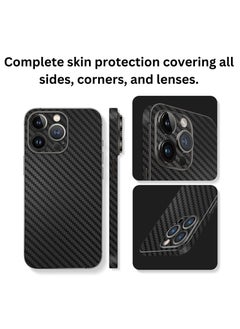 SARAOONT Samsung Galaxy S22 1 Piece Carbon Fiber Skin Wrap and 2 Piece 10H Screen Protectors  - Image 5