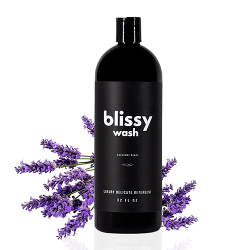 BLISSY Plant Based Natural Laundry Detergent - Wool, Silk & Cashmere Detergent for Washing Machine - Naturally Scented with Lavender Oil - Silk Detergent, Cashmere Wash, Wool Shampoo - Silk Laundry Detergent - Image 1