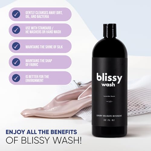 BLISSY Plant Based Natural Laundry Detergent - Wool, Silk & Cashmere Detergent for Washing Machine - Naturally Scented with Lavender Oil - Silk Detergent, Cashmere Wash, Wool Shampoo - Silk Laundry Detergent - Image 4