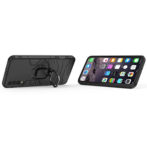 MaiJin LuluMain Compatible with Samsung Galaxy A50, Galaxy A50S, Galaxy A30S Case, Magnetic Car Phone Ring Holder Ring 360 Protective Case (Black) - Image 2