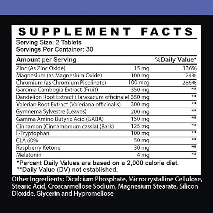 Angry Supplements Garcinia Cambogia PM Weight Loss Sleep, All Natural Supplement w/Valerian Root & Melatonin to Help Burn Fat Overnight, Night Time Appetite Suppressant, Vegetarian Formula (1-Bottle) - Image 5