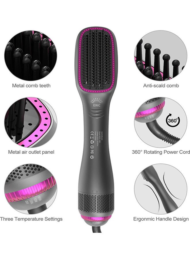 3 in 1 Hot Air Comb Hair Straightener Multicolour 32x7x5cm - Image 3