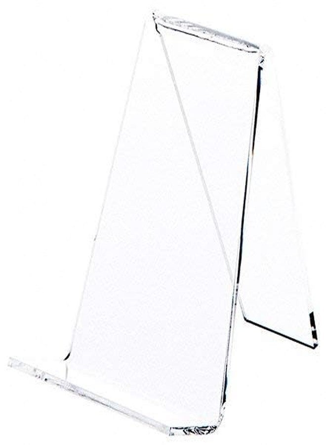 EHKO Clear Acrylic Book Easel with 1.125" Flat Ledge, 3.625" W x 4.25" D x 4.875" H
