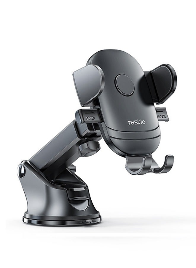 Yesido Car Phone Holder, Portable Suction Cup Cell Phone Holder, 17cm Retractable, 360°Rotation, Car Phone Mount Compatible with All Phones iPhone 15/14/13 Series, S23 S22, etc - Image 1