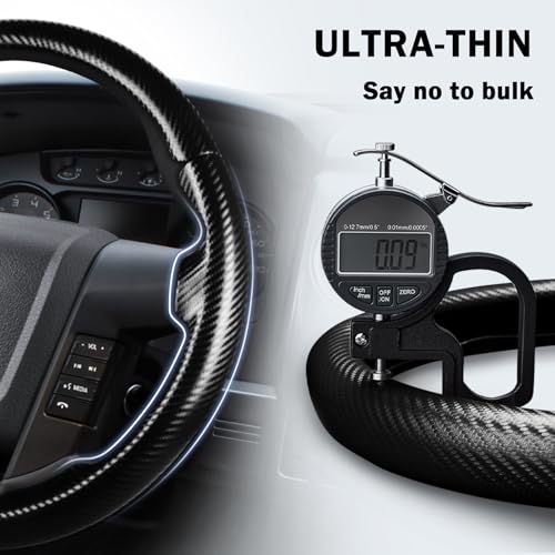 Aotoyou Steering Wheel Cover for Ford F150 2009-2014/ Ford Expedition 2015-2017, Car Steering Wheel Cover Protector Accessories for Ford (Matte Black) - Image 5