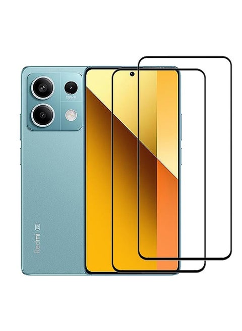 2 Pack Xiaomi Redmi Note 13 5G Screen Protector, 9H Tempered Glass Screen Protector for Xiaomi Redmi Note 13 5G, Support Fingerprint Unlock, Case Friendly, Anti-Scratch Film