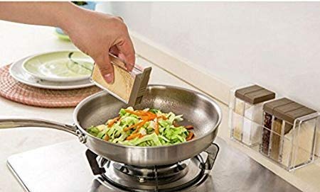 Machak Mini 'Spice Jar 6 Pcs Set, Easy Flow Storage, Idle for Kitchen |Storage Box Container | (Color May Vary) (Plastic) - Image 3