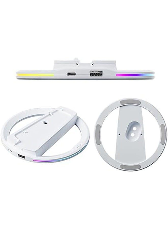 General PS5 Slim Game Console Cooling Dock Game Console Dock with USB2.0 Port Dock Non-slip Gaming Stand with RGB Colorful Lights  - Image 1