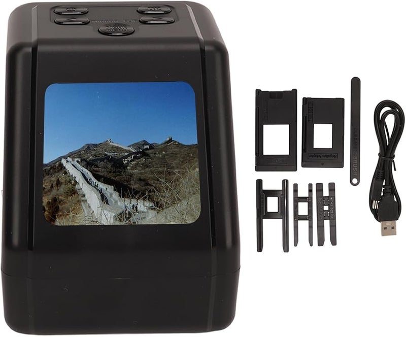 Film Slide Scanner Convert 135 126 110 8mm Slides to 12MP JPG Digital Photo Negative Scanner - Image 1