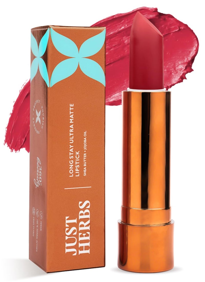 Just Herbs Just Herbs Ultra Matte Bullet Lipstick 4g Bare Romance  - Image 1