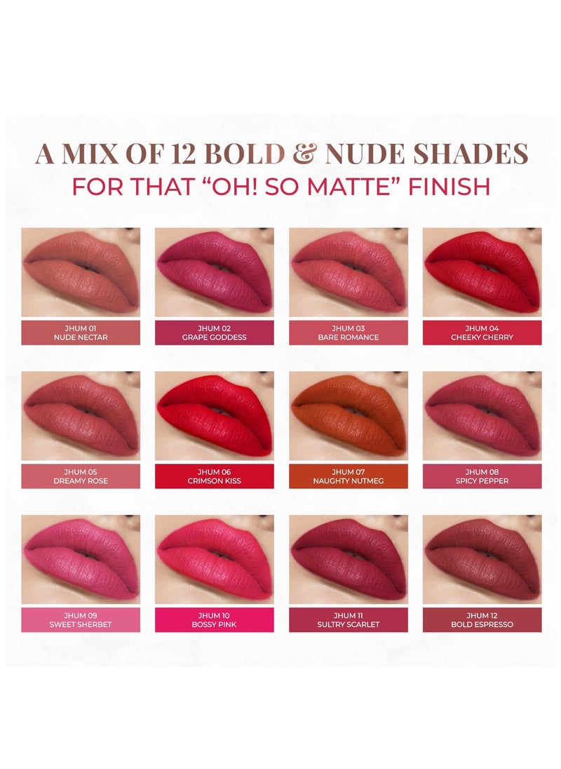 Just Herbs Just Herbs Ultra Matte Bullet Lipstick 4g Bare Romance  - Image 2