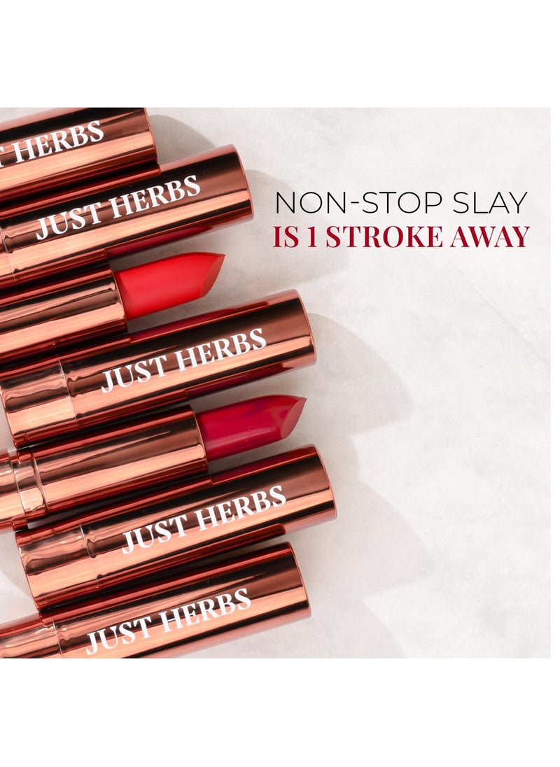 Just Herbs Just Herbs Ultra Matte Bullet Lipstick 4g Bare Romance  - Image 4