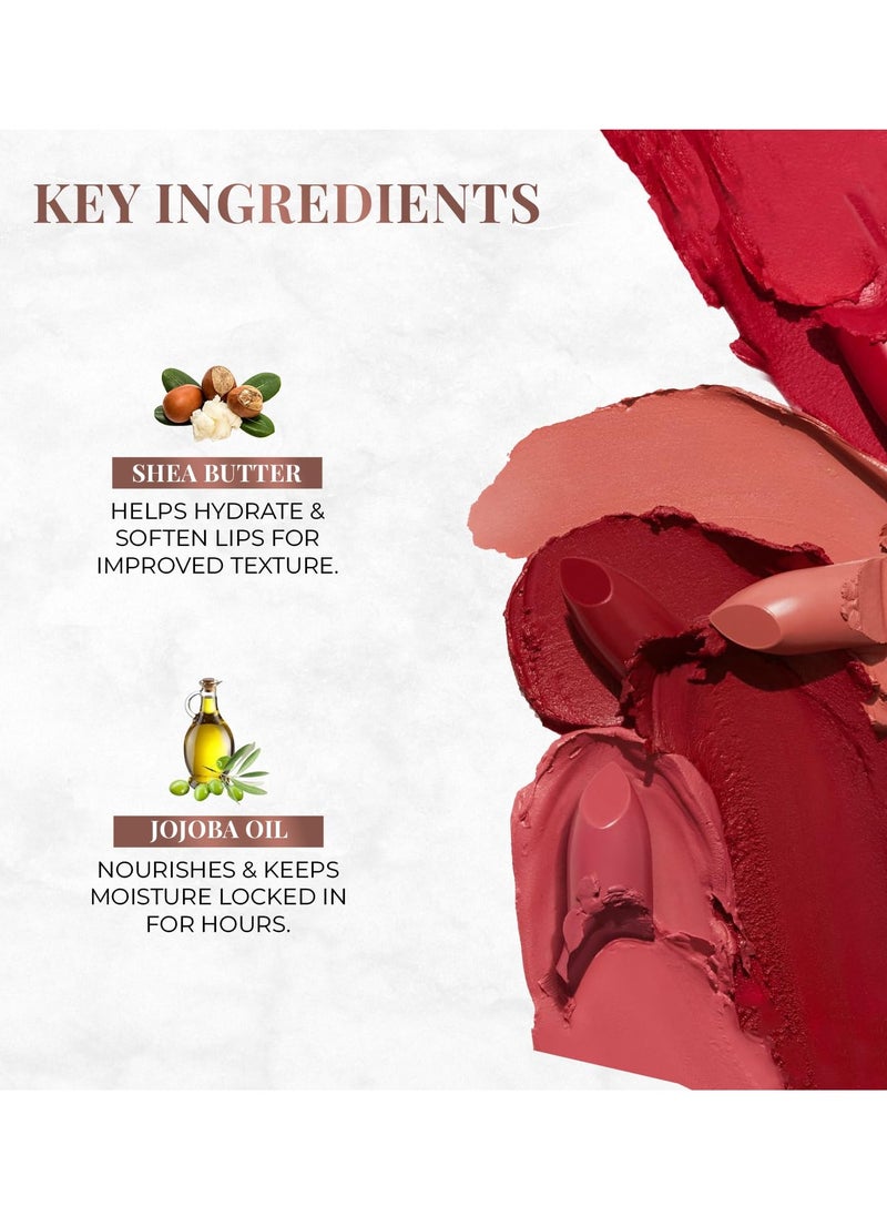 Just Herbs Just Herbs Ultra Matte Bullet Lipstick 4g Bare Romance  - Image 5