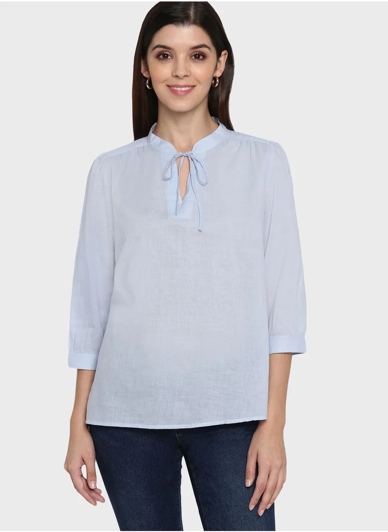 MODE Tie Neck Detail Top