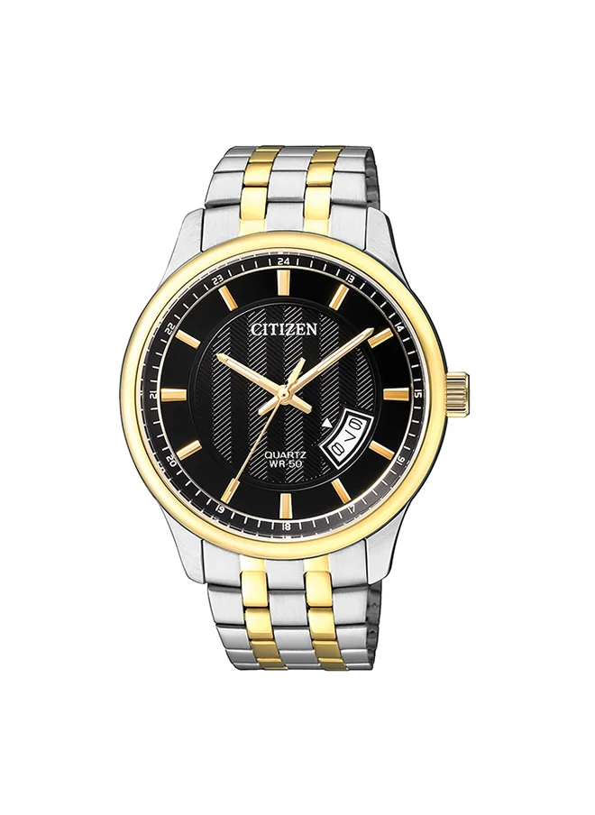 CITIZEN Men's Analog Round Shape Stainless Steel Wrist Watch BI1054-80E - 40 Mm