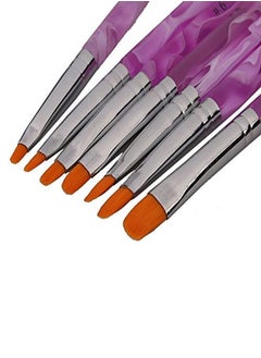 CJESLNA Gel Acrylic Nail Art Painting Detailing Brushes + 5 X 2 Way Marbleizing Dotting Pen Set  - Image 4