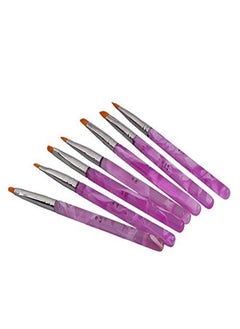 CJESLNA Gel Acrylic Nail Art Painting Detailing Brushes + 5 X 2 Way Marbleizing Dotting Pen Set  - Image 2