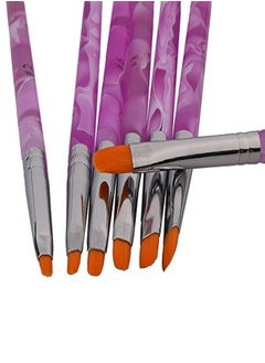 CJESLNA Gel Acrylic Nail Art Painting Detailing Brushes + 5 X 2 Way Marbleizing Dotting Pen Set  - Image 3