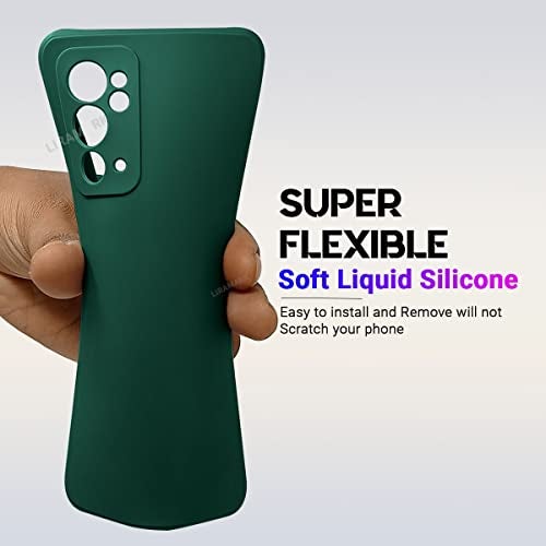 LIRAMARK Silicone Soft Back Cover Case for OnePlus 9RT 5G / 1+9RT 5G (Silicone Green) - Image 4
