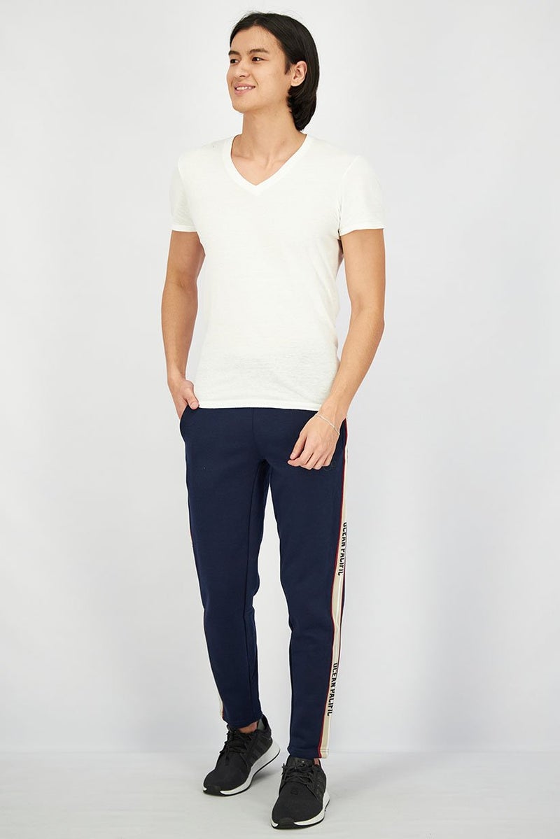 Ocean Pacific Men Drawstring Pull,On Pants, Navy - Image 2