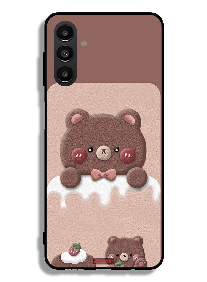 Tolwak Samsung Galaxy A04s Protective Case Cover Bear Strawberry - Image 1