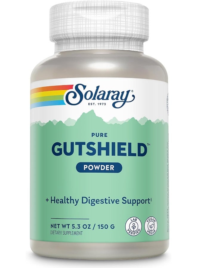 Solaray Pure Gutshield Powder | Digestive Gut Health Support For Adults | L-Glutamine, Vitamin C, Zinc | 150G, 30 Serv.  - Image 1