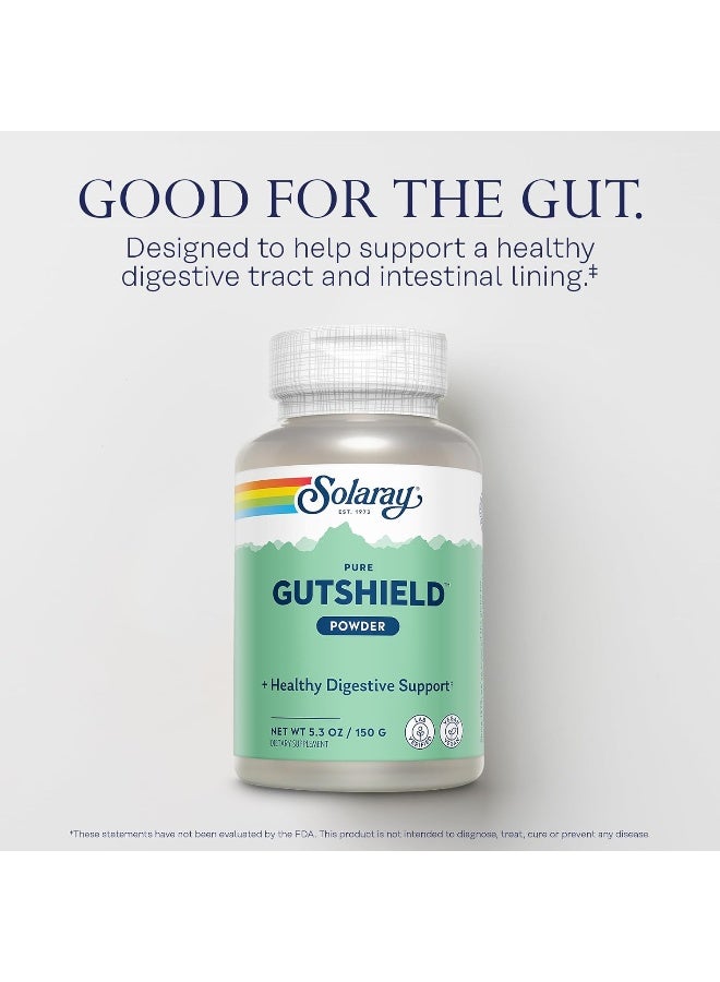 Solaray Pure Gutshield Powder | Digestive Gut Health Support For Adults | L-Glutamine, Vitamin C, Zinc | 150G, 30 Serv.  - Image 3