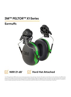 3M 3M PELTOR Ear Muffs, Noise Protection, Hard Hat Attachment, NRR 21 dB, Construction, Manufacturing, Maintenance, Automotive, Woodworking  - Image 2
