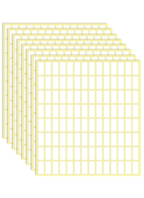 Labels Stickers, 3360 PCS Matte White Sticky Labels Stickers, Can Labels Stickers for Writing, Small Sticky Labels, Label Stickers for File Folders, Envelopes, for Laser and Inkjet Printers, 20 X 10 mm