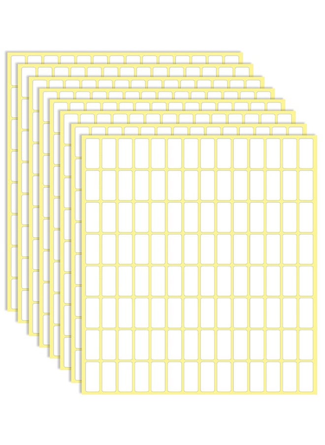 Labels Stickers, 3360 PCS Matte White Sticky Labels Stickers, Can Labels Stickers for Writing, Small Sticky Labels, Label Stickers for File Folders, Envelopes, for Laser and Inkjet Printers, 20 X 10 mm