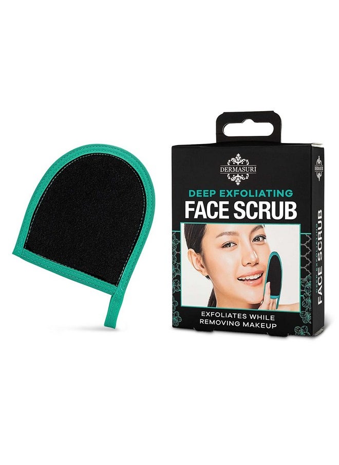 dermasuri - Dermasuri Deep Exfoliating Glove for Face - Exfoliating Mitt Face Scrub and Dead Skin Remover - Face Scrubber for Men & Women - Face & Neck Skincare - Face Exfoliator Tool - Shower & Dry Use (1 Pack) - Image 1