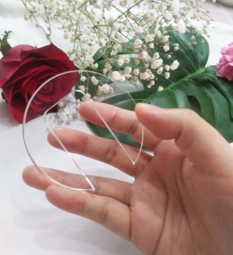 10pcs of Acrylic Blanks Tumbler Topper Blank Acrylic Tumbler Topper Base for 20oz 30 oz Tumbler Lid 25 Clear