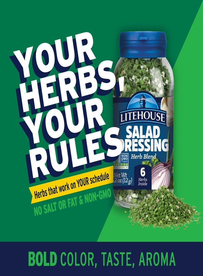 Litehouse Freeze Dried Salad Dressing Herb Blend, Mix of Chives, Garlic, Dill, Parsley, Shallots & Red Onion, Non-GMO, Gluten-Free, Fresh Herb Blend, 0.42 Oz - Image 3