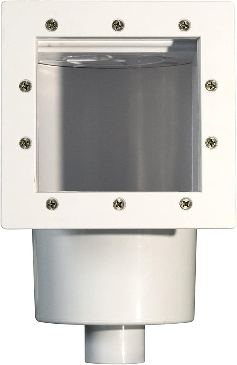 Poolzilla Standard Complete Thru-Wall Skimmer Kit for Above-Ground Swimming Pool, White - Image 1