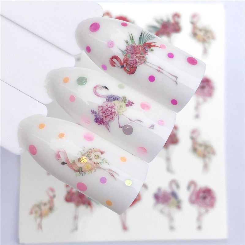 Yzw3077-3116 Wolf Butterfly Flesh Petals Body Painted Tattoo Decals Nail Stickers - Image 5