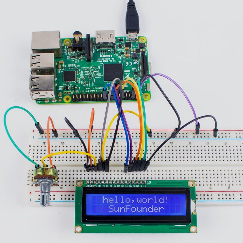 صن فويندر وحدة LCD1602 مع عرض أحرف 16x2، إضاءة خلفية 3.3V، متوافقة مع Arduino R3 Mega2560، Raspberry Pi - Image 5