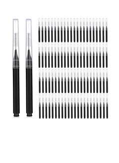 Patelai Patelai 100 Pieces Braces Brush for Cleaner Interdental Brush Toothpick Dental Tooth Flossing Head Oral Dental Hygiene Flosser Toothpick Cleaners Tooth Cleaning Tool (Black)  - Image 1