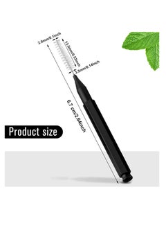 Patelai Patelai 100 Pieces Braces Brush for Cleaner Interdental Brush Toothpick Dental Tooth Flossing Head Oral Dental Hygiene Flosser Toothpick Cleaners Tooth Cleaning Tool (Black)  - Image 4