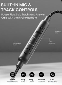 Remson [Apple MFi Certified] Remson Wired Mono Stereo Earphone with Lightning Connector – Hi-Fi Sound, In-Line Remote, Compatible with iPhone 14, 13, 12, 11 Pro Max, XS Max – Black  - Image 3