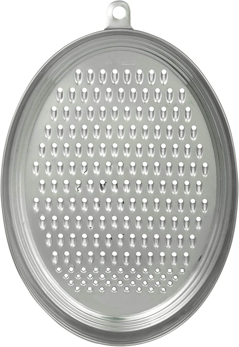 PUTHAK Silver Stainless Steel Oval Grater, for Home 24cm, Silver - Image 3