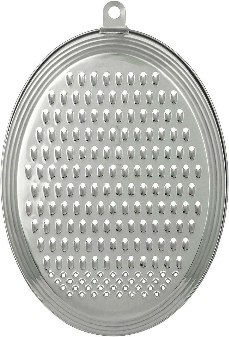 PUTHAK Silver Stainless Steel Oval Grater, for Home 24cm, Silver - Image 4