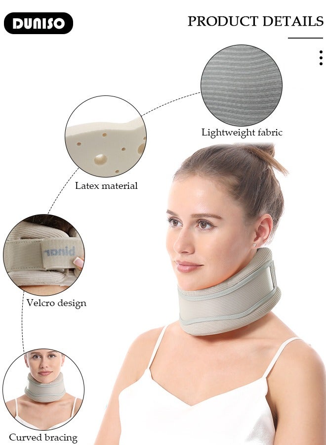 DUNISO Neck Brace, Neck Brace for Snoring & Sleeping, Cervicorrect Neck Brace, Keep Vertebrae Stable Relief Neck Pain,Adjustable Sleep Neck Care, Relieve Neck Pain And Spinal Pressure, Soft Foam Neck Support Brace for Women & Men - Image 2
