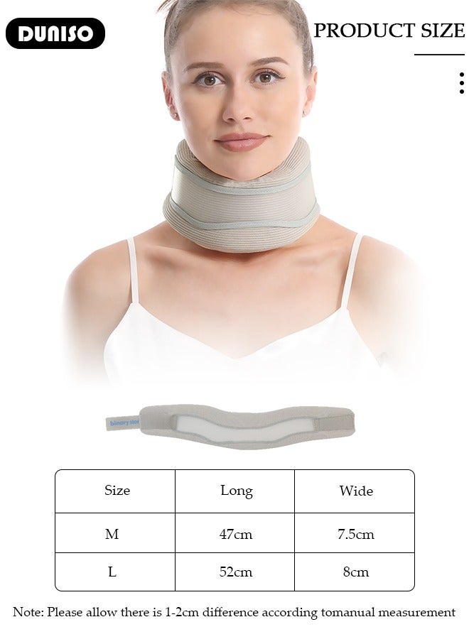 DUNISO Neck Brace, Neck Brace for Snoring & Sleeping, Cervicorrect Neck Brace, Keep Vertebrae Stable Relief Neck Pain,Adjustable Sleep Neck Care, Relieve Neck Pain And Spinal Pressure, Soft Foam Neck Support Brace for Women & Men - Image 3