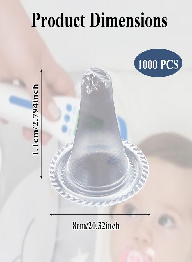 JFRHUDS 1000 قطعة من أغطية مجسات مقياس حرارة الأذن، وفلاتر العدسات، وأغطية مقياس الحرارة للاستخدام مرة واحدة، وأغطية صحية لمجسات مقياس الحرارة الرقمي، متوافقة مع موديلات براون من الأغطية الرقمية للاستخدام مرة واحدة. - Image 4