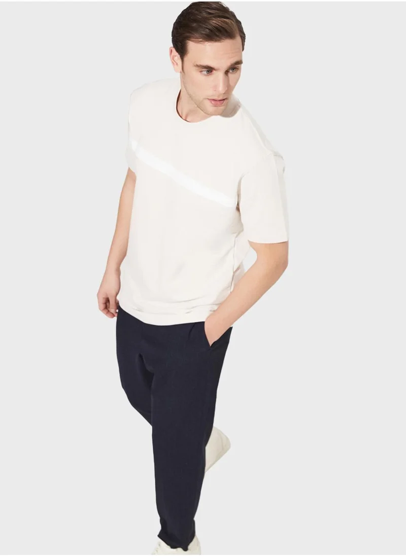 جون Printed Crew Neck T-Shirt