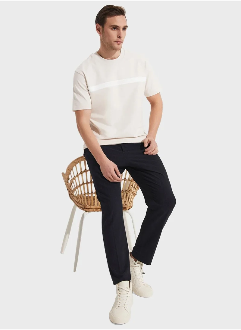 جون Printed Crew Neck T-Shirt