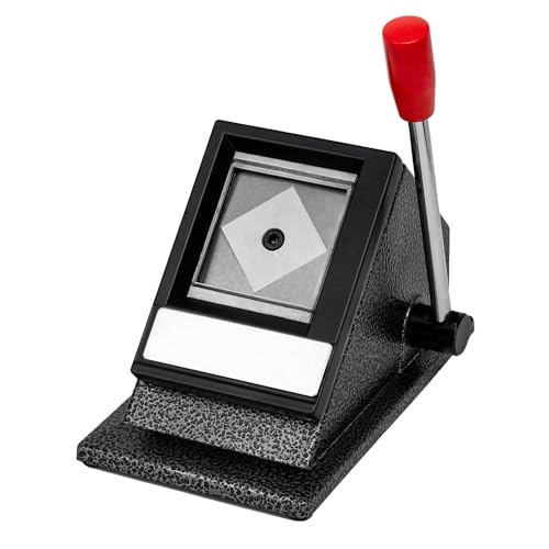 YuanWH Table Top Passport ID Photo Cutter 22 Ergonomic Picture Cutter with Long Handle Manual Cutter Punch with Precise Cutting for Standard Photo PVC Cards and More Black - Image 1