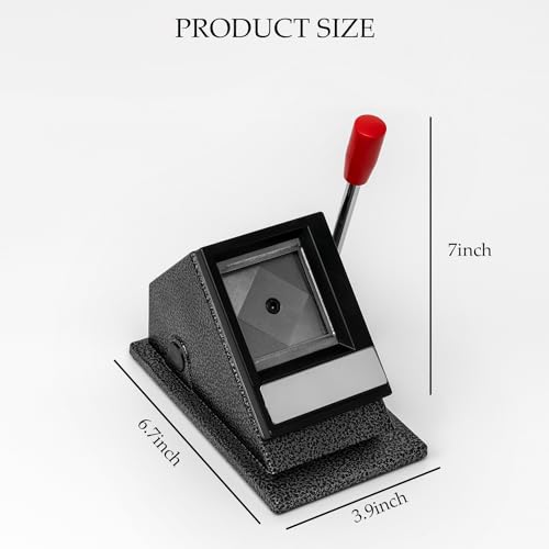 YuanWH Table Top Passport ID Photo Cutter 22 Ergonomic Picture Cutter with Long Handle Manual Cutter Punch with Precise Cutting for Standard Photo PVC Cards and More Black - Image 3