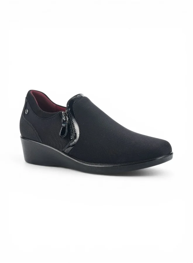 Bata Supportive Slip‑On Shoes with Zip Detail